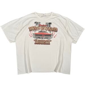 Vintage Cruisin Woodward Shirt White Muscle Car Pontiac GTO Size 2XL